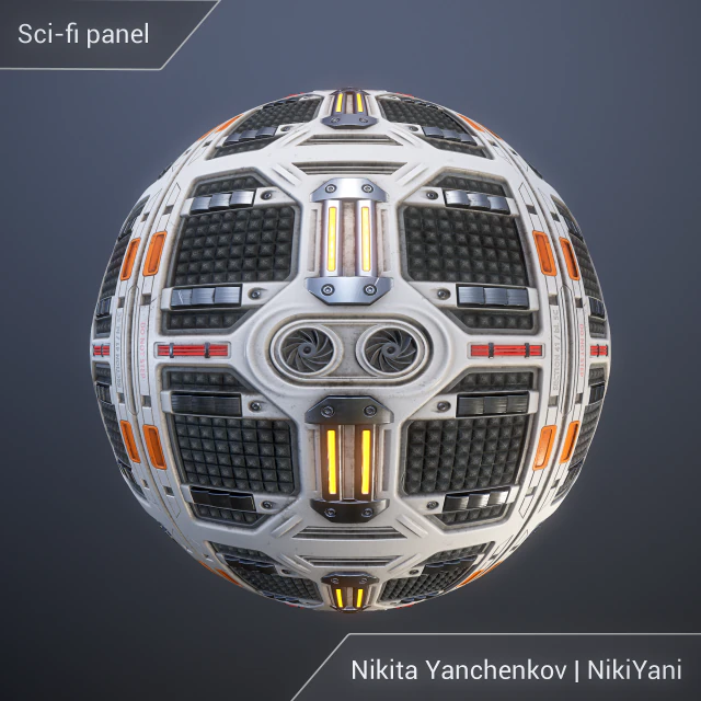 विज्ञान कथा पैनल CG टेक्स्चर्स .c4d .max .obj .3ds .fbx .stl .blend 