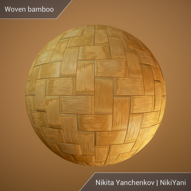woven bamboo CG Tekstury .c4d .max .obj .3ds .fbx .stl .blend 