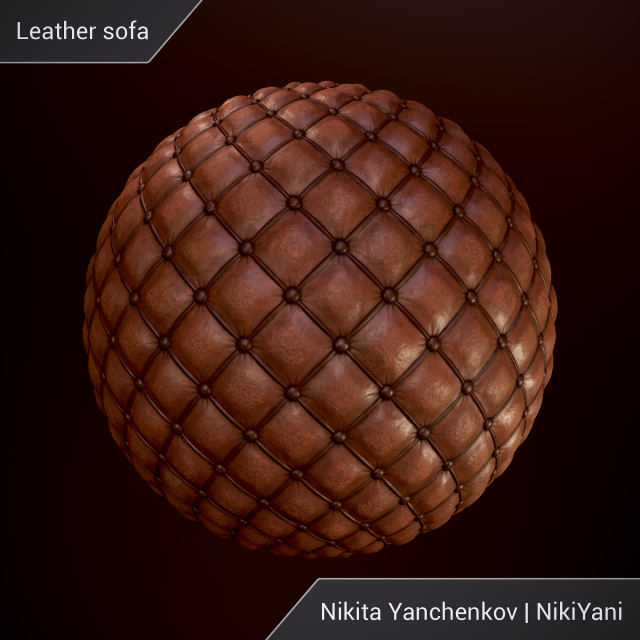 leather sofa CG テクスチャ .c4d .max .obj .3ds .fbx .stl .blend 