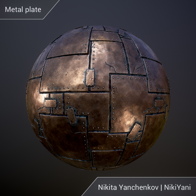 metal plate Texturas CG .c4d .max .obj .3ds .fbx .stl .blend 