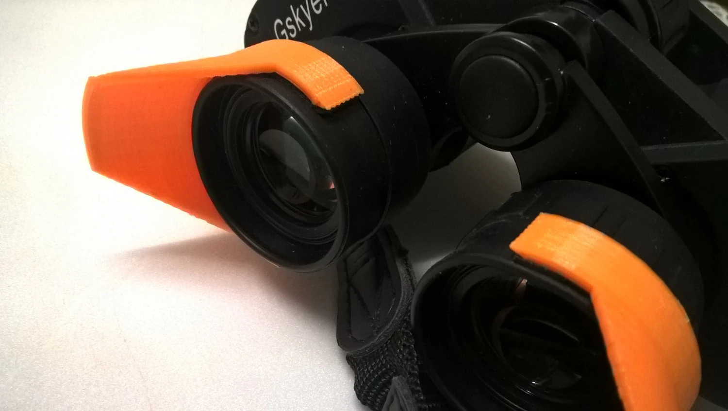 binocular lens hood clip 4 cm 3D Print Model .c4d .max .obj .3ds .fbx .stl .blend 