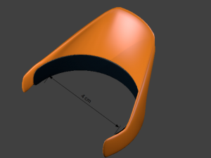 binocular lens hood clip 4 cm 3D Baskı Modeli