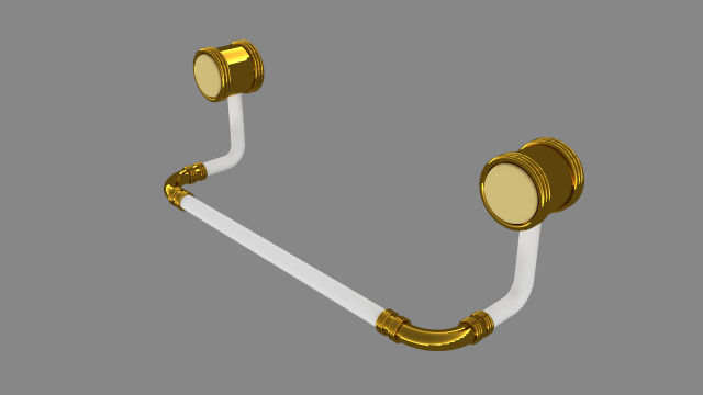 wall towel rack Modelo de Impressão 3D .c4d .max .obj .3ds .fbx .stl .blend 
