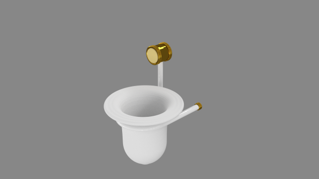 toilet brush holder 3Dプリントモデル .c4d .max .obj .3ds .fbx .stl .blend 