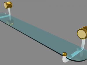 bathroom shelf 3D 프린트 모델