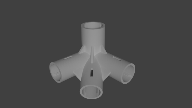 gazebo side joint 3D-Druckmodell .c4d .max .obj .3ds .fbx .stl .blend 