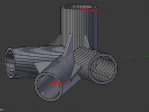 gazebo side joint 3D-Druckmodell
