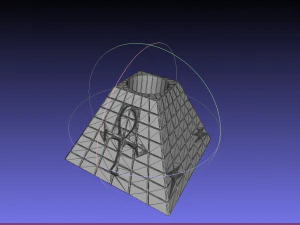 toothpick holder pyramid 3D Print Model