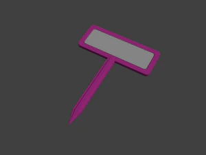 etichetta della pianta Modello di stampa 3D