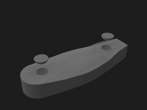 rifle butt Modelo de Impressão 3D