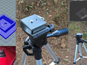 tripod plate 3D-printmodel
