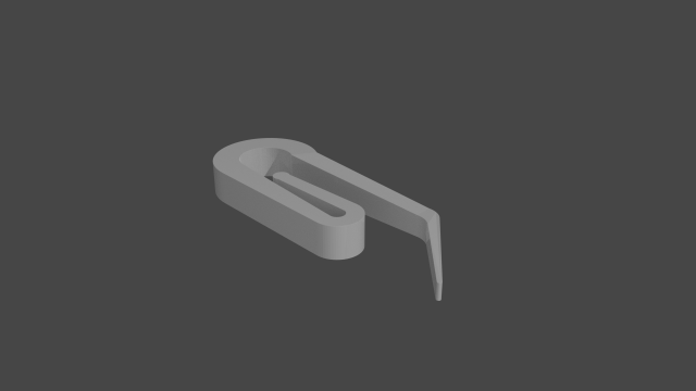 curtain hook 3D प्रिंट मॉडल .c4d .max .obj .3ds .fbx .stl .blend 