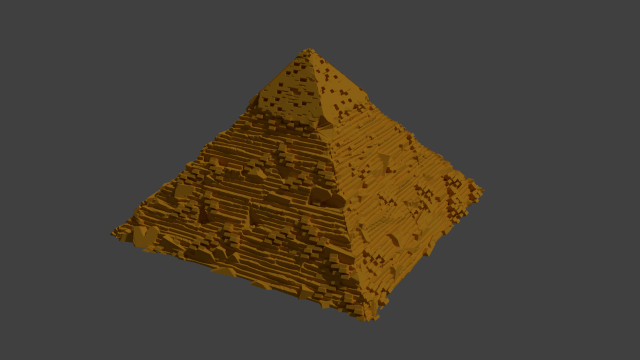 pyramid of cheopes 3D 프린트 모델 .c4d .max .obj .3ds .fbx .stl .blend 
