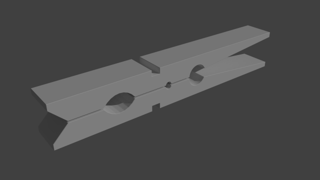 clothespin 3D Принт Модель .c4d .max .obj .3ds .fbx .stl .blend 