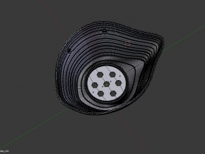 mask with filter cut out and interchangeable- model esagonal 3D Print Model