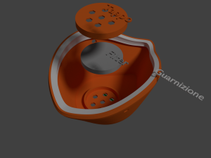 mask with filter cut out and interchangeable- model esagonal 3D Print Model