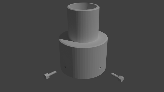 eyepiece reducer for telescope from 31 mm to 24 mm 3D Druckmodell .c4d .max .obj .3ds .fbx .stl .blend