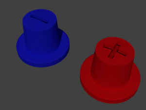 tampas de pólo de bateria de carro Modelo de Impressão 3D