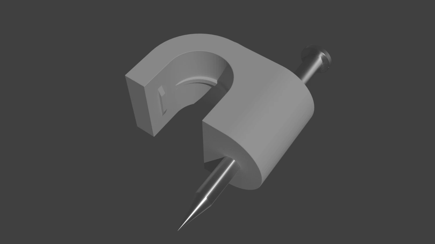 5-6 mm cable clips 3D Print Model .c4d .max .obj .3ds .fbx .stl .blend 