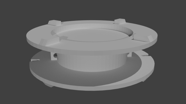 brush cutter head part winder 3D प्रिंट मॉडल .c4d .max .obj .3ds .fbx .stl .blend 