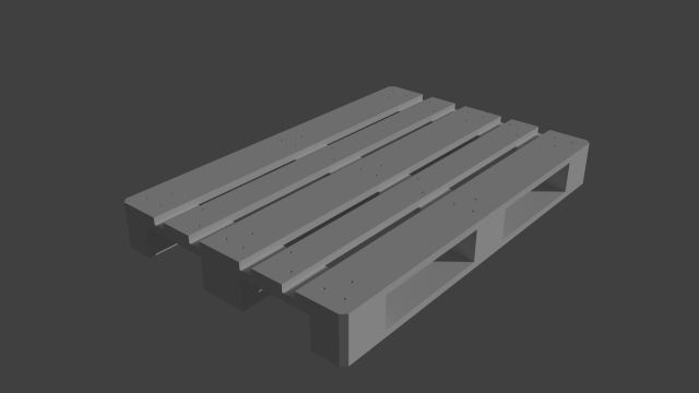 epal pallet 1-10 scale 3D 프린트 모델 .c4d .max .obj .3ds .fbx .stl .blend 