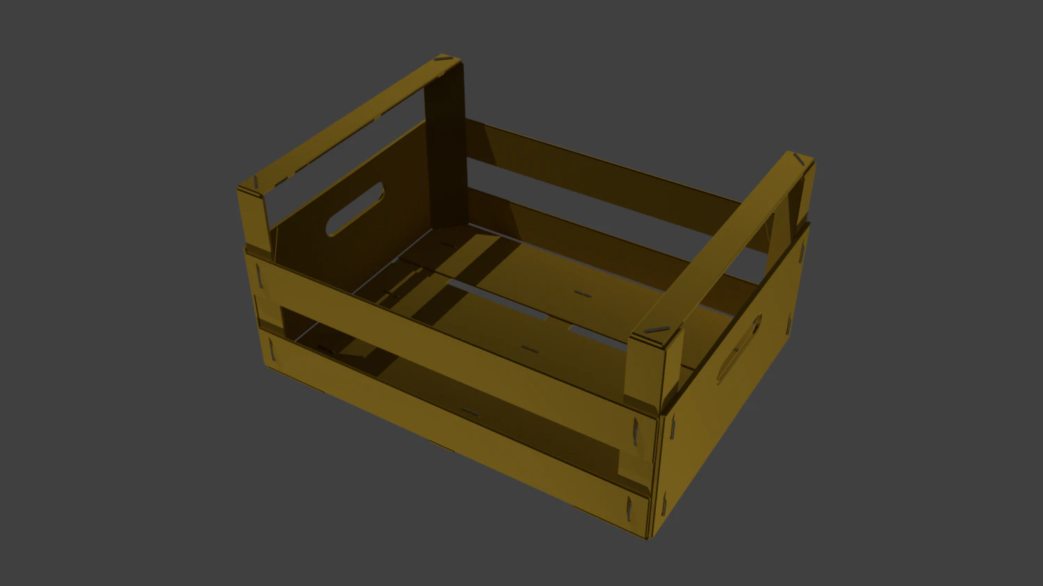 wooden box 3D Print Model .c4d .max .obj .3ds .fbx .stl .blend 