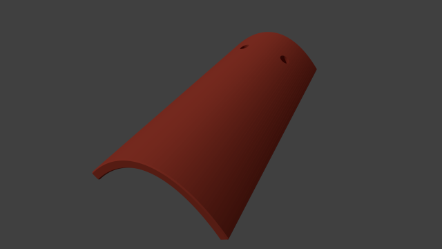 decorative roof tile Model Cetak 3D .c4d .max .obj .3ds .fbx .stl .blend