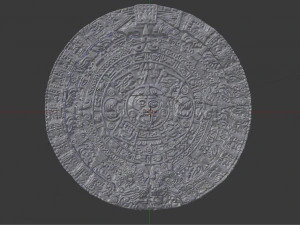 aztec sun stone 3D Print Model