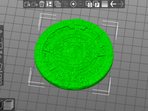 aztec sun stone 3Dプリントモデル