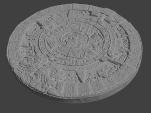 aztec sun stone 3D Print Model