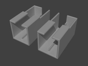 guide insert for mosquito net adjustable 3D-printmodel