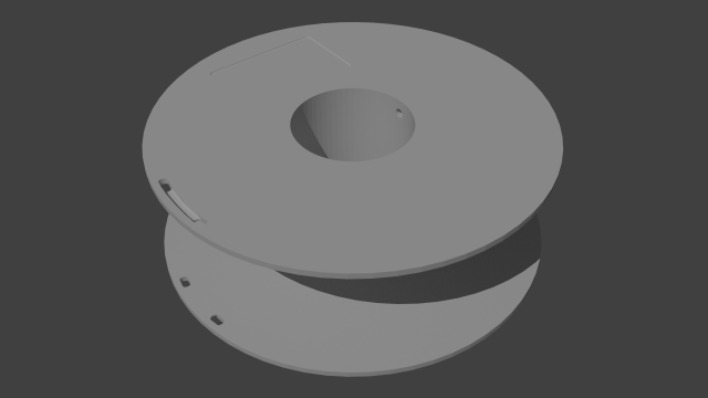 spool of filament for 3d printer 175 mm 3D Принт Модель .c4d .max .obj .3ds .fbx .stl .blend 
