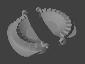 ravioli-shaped dough former 3D Print Model