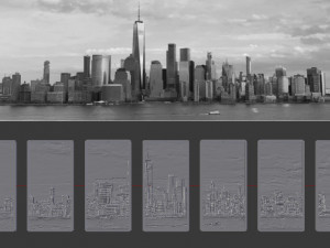 segmented lithophane of the manhattan skyline Model do druku 3D