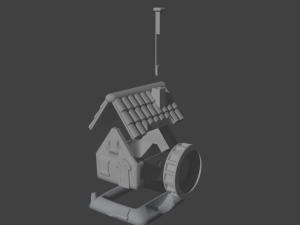 The house of the white mill Model Cetak 3D