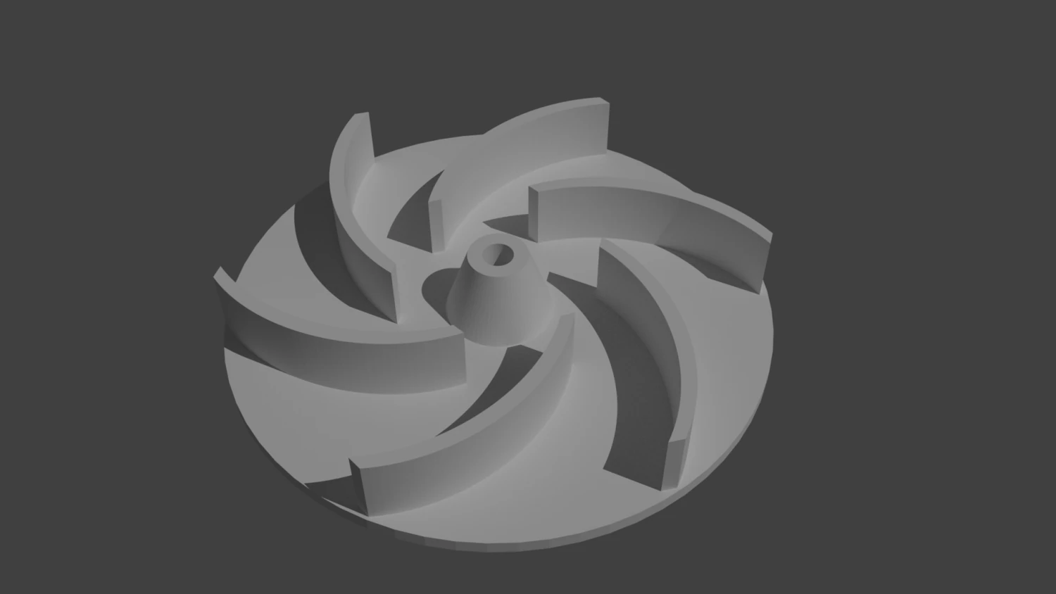 motor impeller 3D Print Model .c4d .max .obj .3ds .fbx .stl .blend