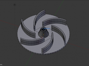 motor impeller Modello di stampa 3D