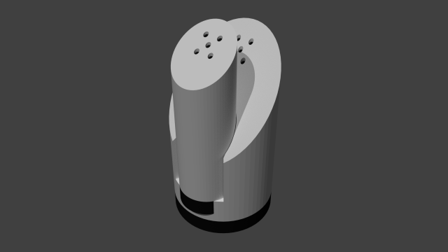 salt pepper container 3D Baskı Modeli .c4d .max .obj .3ds .fbx .stl .blend 