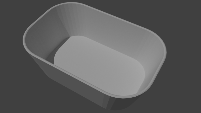 tray say no disposable plastic 3D 打印模型 .c4d .max .obj .3ds .fbx .stl .blend 