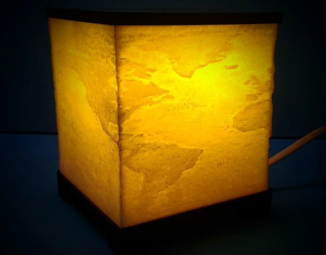 Cubic world lamp 3D Print Model .c4d .max .obj .3ds .fbx .stl .blend 