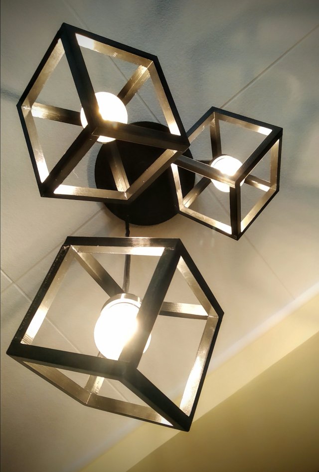 Cube lamp Modelo de impresión 3D .c4d .max .obj .3ds .fbx .stl .blend 