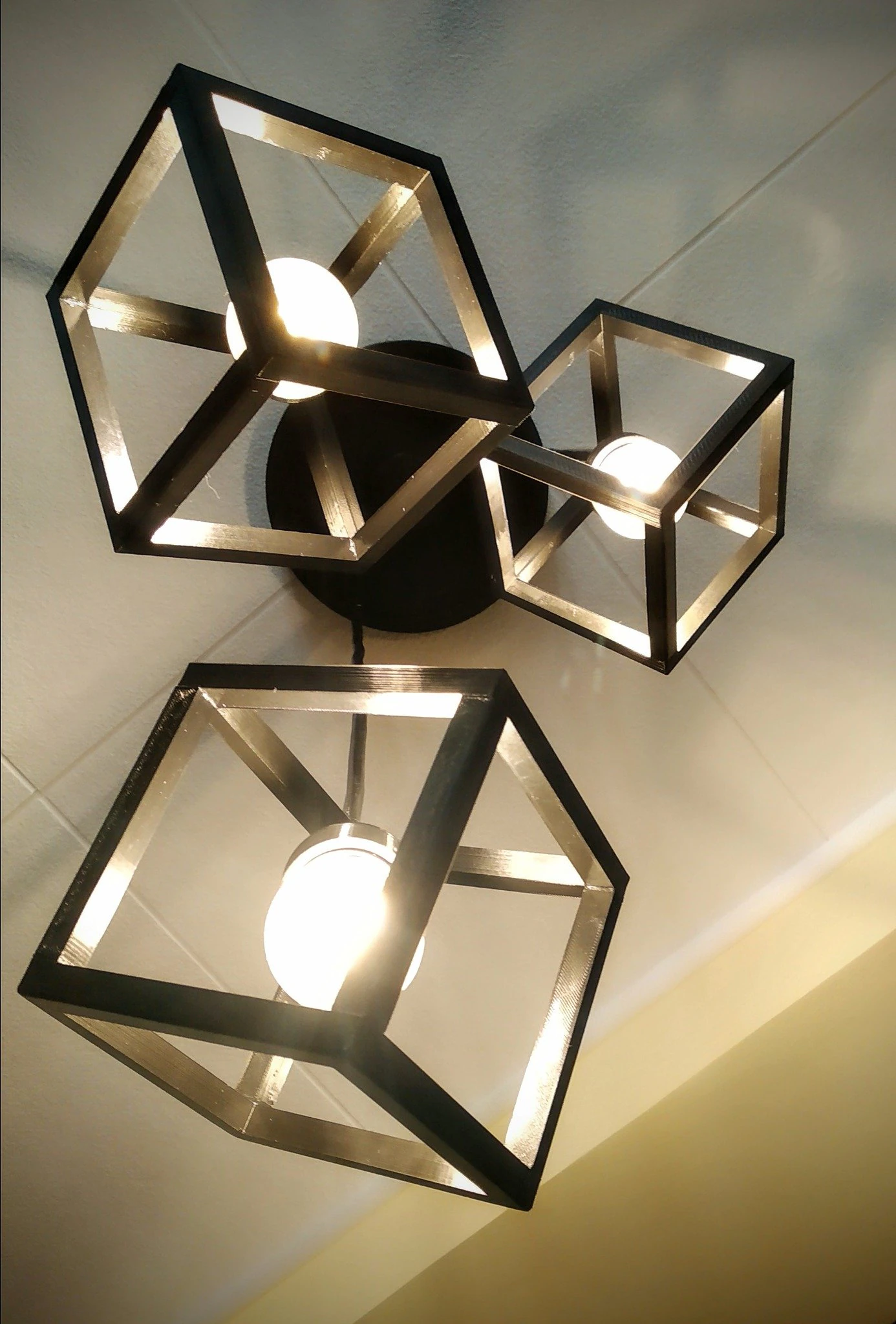 Cube lamp 3D Print Model .c4d .max .obj .3ds .fbx .stl .blend 