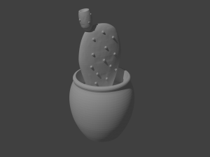 Collectible jars for succulents to be printed with composite materials with marble effect or similar Modello di stampa 3D