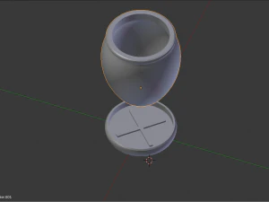 Collectible jars for succulents to be printed with composite materials with marble effect or similar 3D Print Model