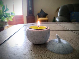 Pumpkin candle holder 3D Print Model