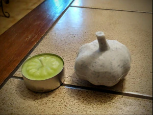 Portacandele all'aglio Modello di stampa 3D