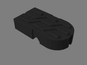 BEmmeW motorcycle footrest rubber wide 3D प्रिंट मॉडल