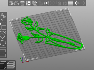 Artistic wall composition of three vases with flowers and shelf 3D Print Model