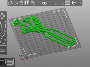 Artistic wall composition of three vases with flowers and shelf 3D Print Model
