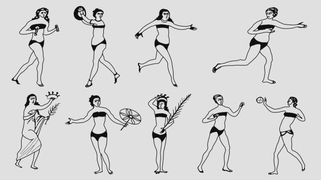 Women in bikinis 3D Принт Модель .c4d .max .obj .3ds .fbx .stl .blend